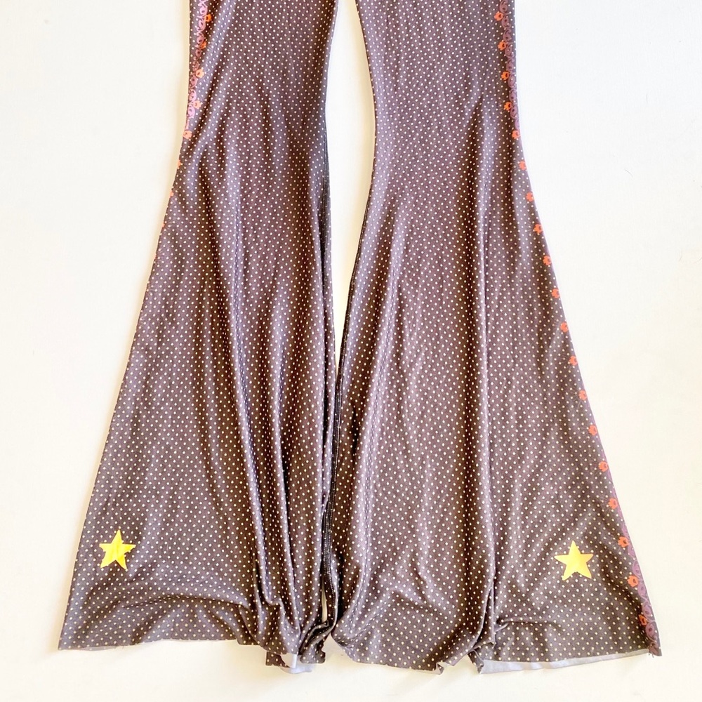 Teeki Black and Pink Boot Cut Pants - Picture 4 of 9